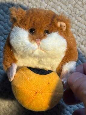 Amuse Coroham Coron Hamster Mascot Plush Holding Persimmon